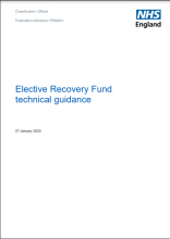 Elective recovery fund technical guidance